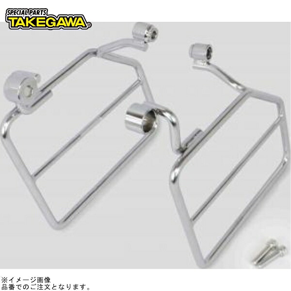 SP武川 09-11-0266 サイドバッグサポート LRセット(クロムメッキ)|SPEED EDGE バイク用品専門店