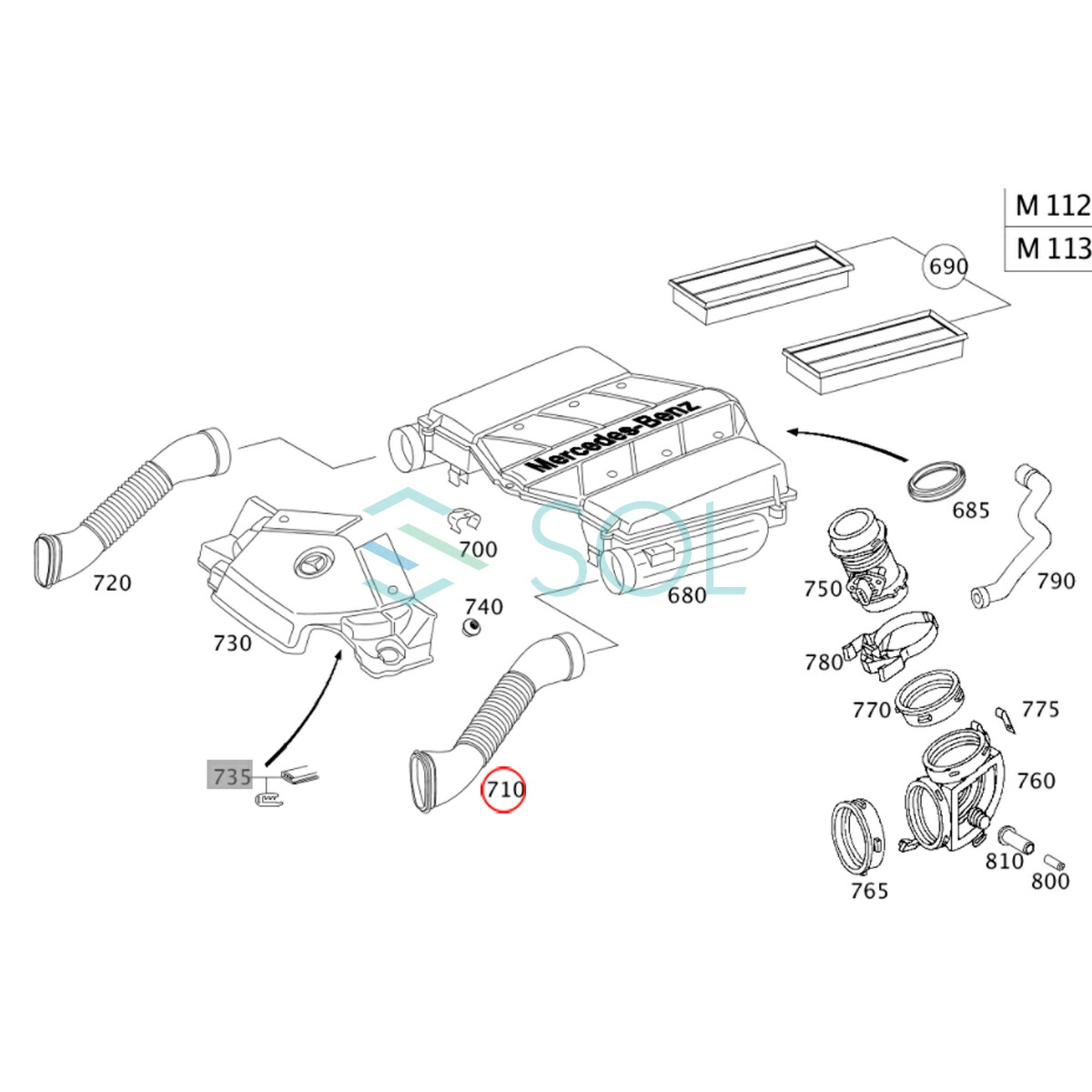 新着商品 ベンツ W211 エアインテークパイプ エアインテークホース 左側 M112エンジン V6 E240 E320 1120943582  whitesforracialequity.org