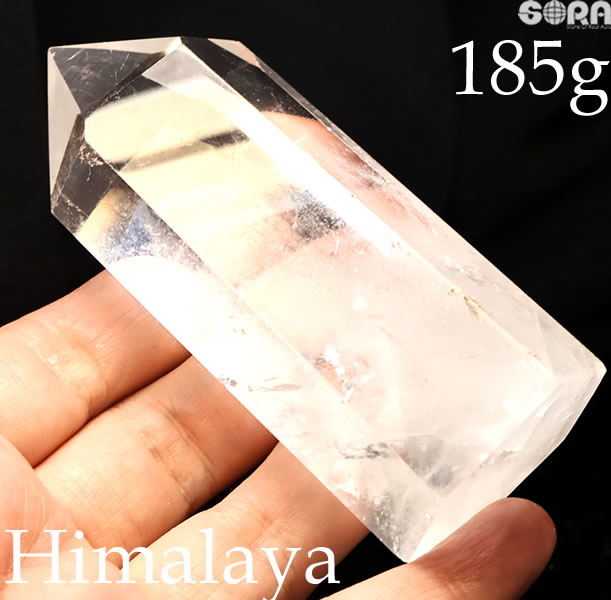 【限定1点モノ】ヒマラヤ水晶 185g ポイント ガネーシュヒマール産 原石 パワーストーン 天然石 水晶 ポイント クラスター【原石系】｜天然石　ＳＯＲＡ