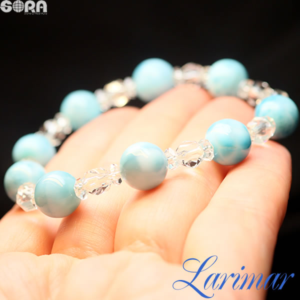 楽天市場】水晶AAAボタン6mm ラリマーAAAロンデル6.5mm ブレスレット