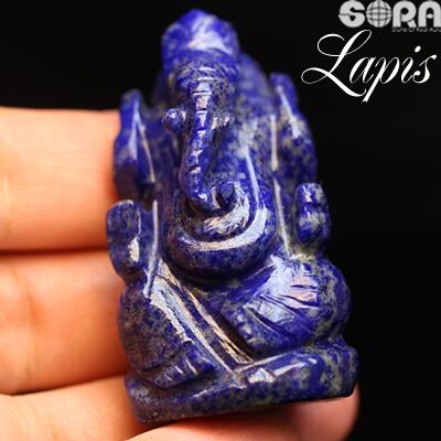 楽天市場】インド ラピスラズリ ガネーシャ 神 像 ゾウ 7.2g 夢