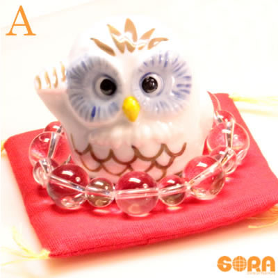 楽天市場】【水晶】小さなふくろうのお守り 水晶 1個 ふくろう