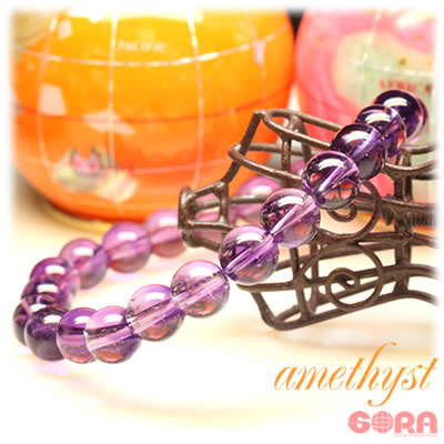 AAAAAアメジスト 8mm ブレスレット パワーストーン 天然石