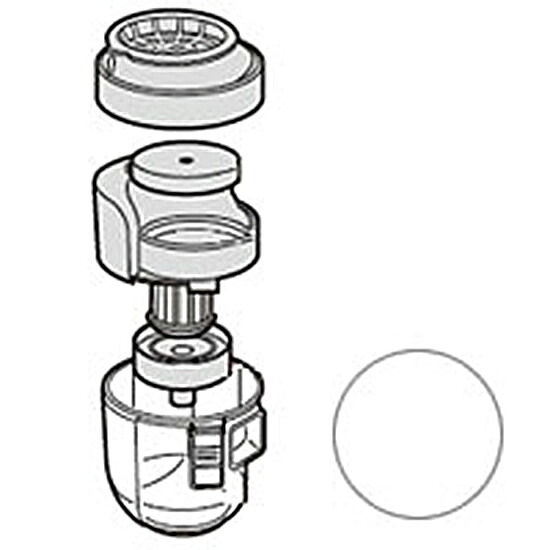 シャープ 掃除機用ダストカップセット(ホワイト系)(217 137 0386)【対応機種】EC-ST20-W