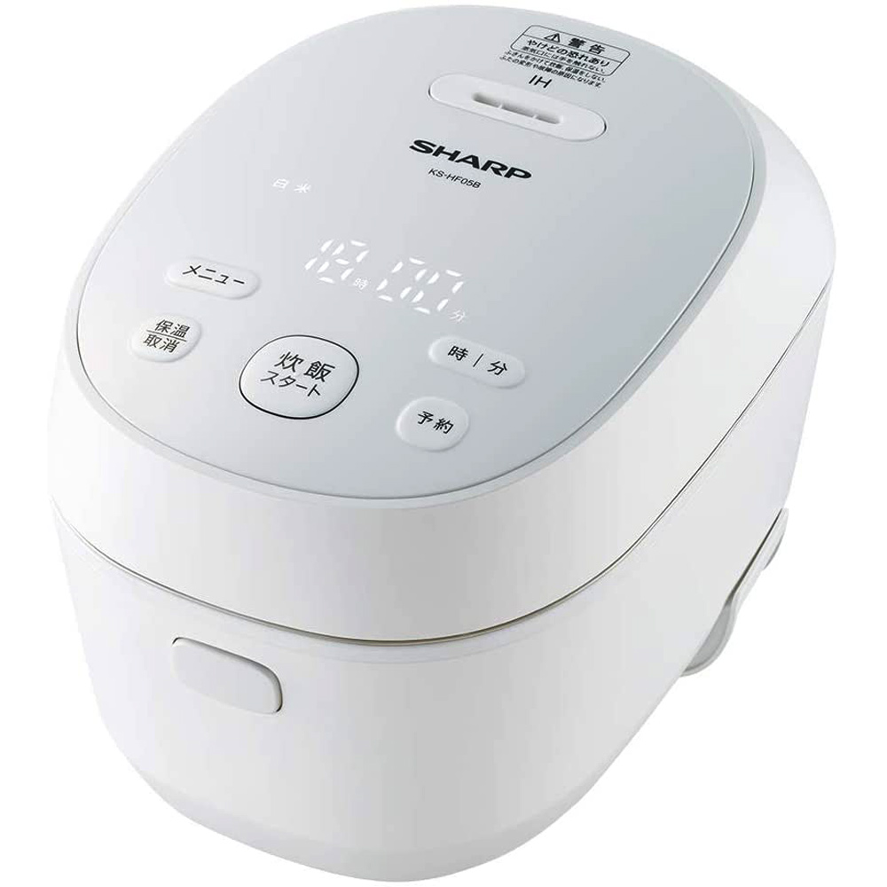 現品限り一斉値下げ 炊飯器 お好みにあわせて ふっくら しゃっきり 炊き分け シャープ Ihジャー炊飯器0 5 3合炊き 匠の火加減 Ks Hf05b W Old Urbanpawsuk Com