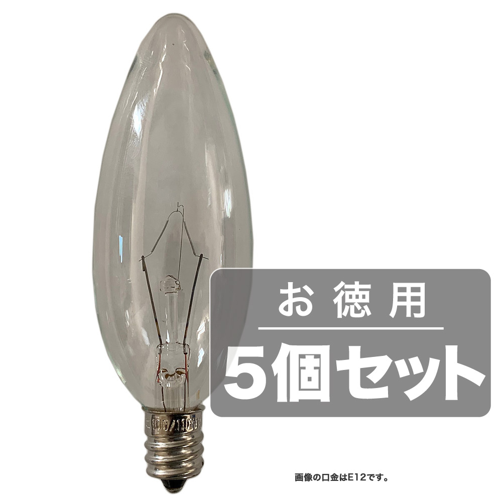 楽天市場】アサヒ シャンデリア電球 E17口金 ホワイト 40W C32