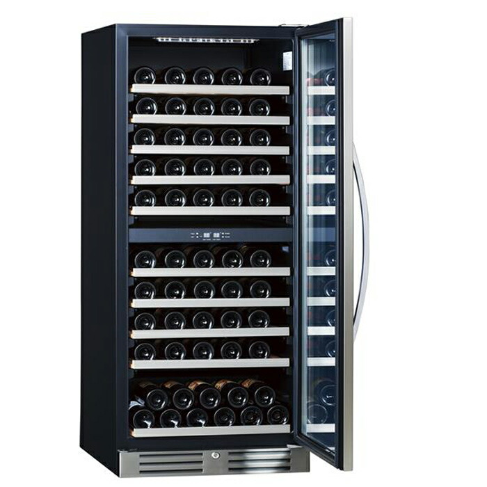 楽天市場】三ツ星貿易 ワインクーラー 110L MB-6110CE 32本収納