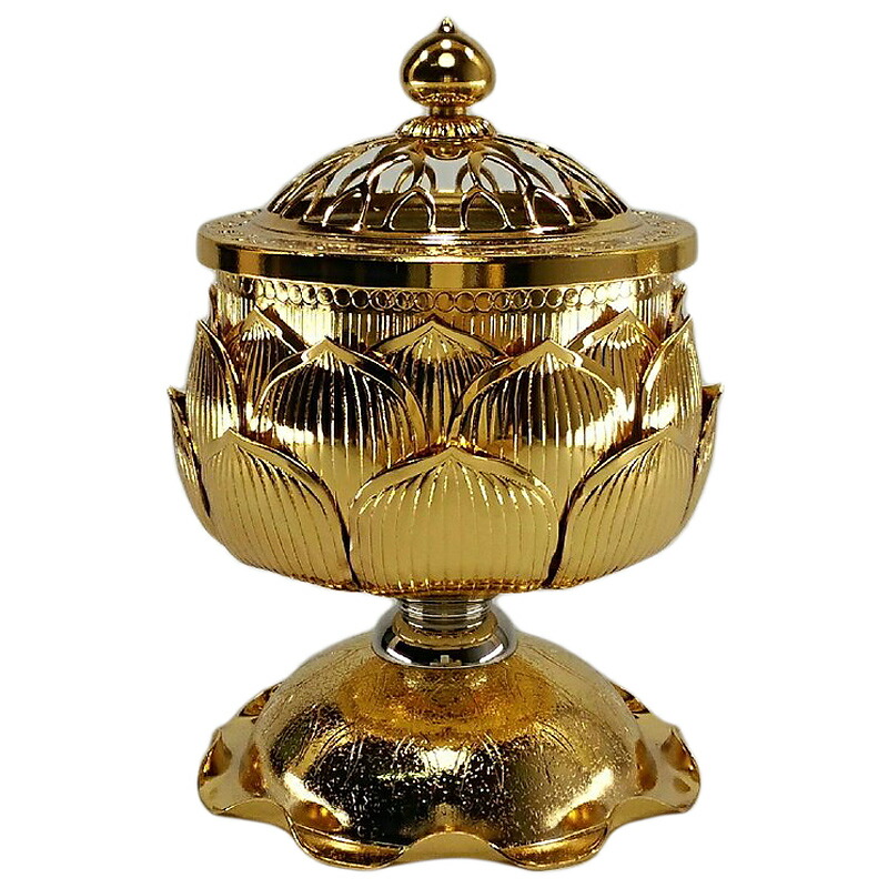 銅器 蓮葉蓮華香炉 仏具 香道具 工芸品 置物 銅器 蓮葉蓮華香炉 仏具 香道具 工芸品 置物