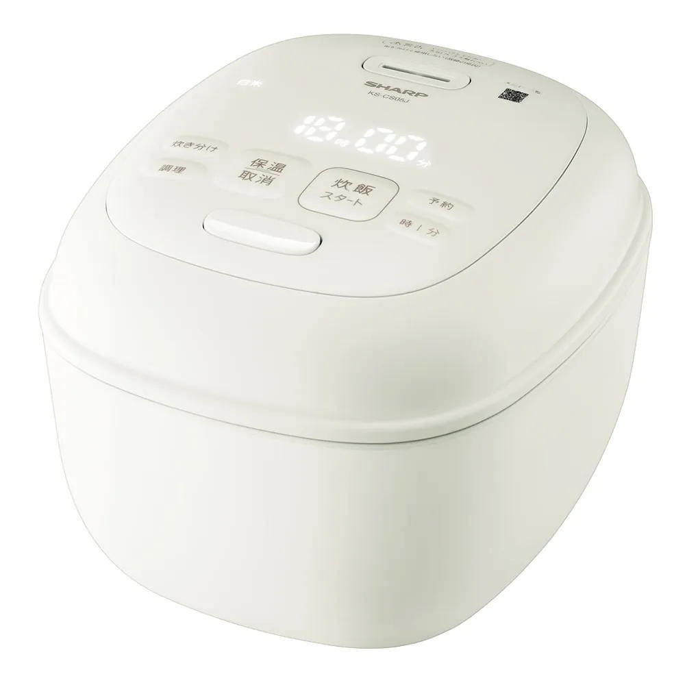 シャープ マイコン炊飯ジャー炊飯器0.5~3.0合炊きKS-CS05J-W|生活オアシス