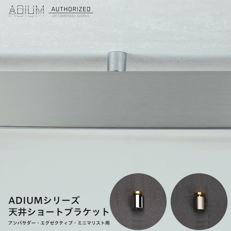 楽天市場 アイアンカーテンレール 天井ショートブラケット Adium 即日出荷 おしゃれ 高級感 シンプル 高級 男前 カーテン レール ハイエンド ドイツ製 Adium アディウム ブラケット 部材 パーツ Diy