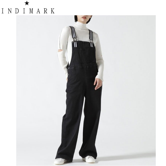 本日限定 +12倍還元♪【最大49倍×マラソン限定クーポン対象】ショップ袋おまけ付【INDIMARK インディマーク】デニムオーバーオール サロペット W143※サイズ交換OK【送料無料】正規品