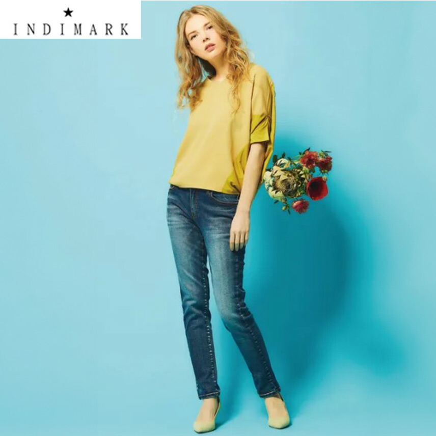 全品+10倍♪【最大47.5倍&times;マラソン限定クーポン】いよいよ入荷♪ショップ袋おまけ付 【INDIMARK インディマーク】テーパード ブルー W051-2「神デニム」※サイズ交換OK【送料無料】正規品｜selectshop PROLOGUE