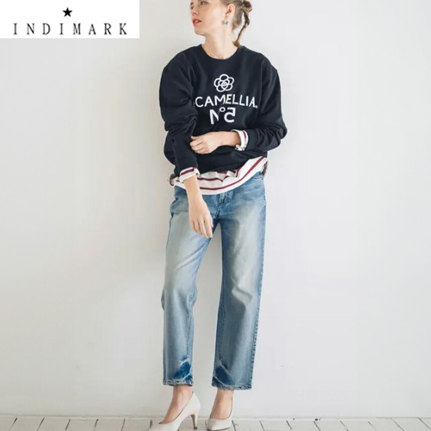 本日 MAX+10倍還元♪【マラソン限定クーポン対象】いよいよ入荷♪ショップ袋おまけ付 【INDIMARK インディマーク】ボーイズクロップド デニム W095 「神デニム」※サイズ交換OK【送料無料】正規品 11,233円