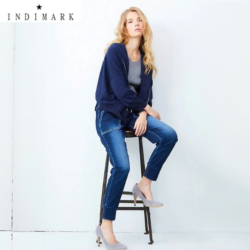 全品+10倍還元♪【最大47.5倍&times;マラソン限定クーポン】いよいよ入荷♪ショップ袋おまけ付 【INDIMARK インディマーク】スウェットデニム インディゴ W054-2「神デニム」※サイズ交換OK【送料無料】正規品｜selectshop PROLOGUE