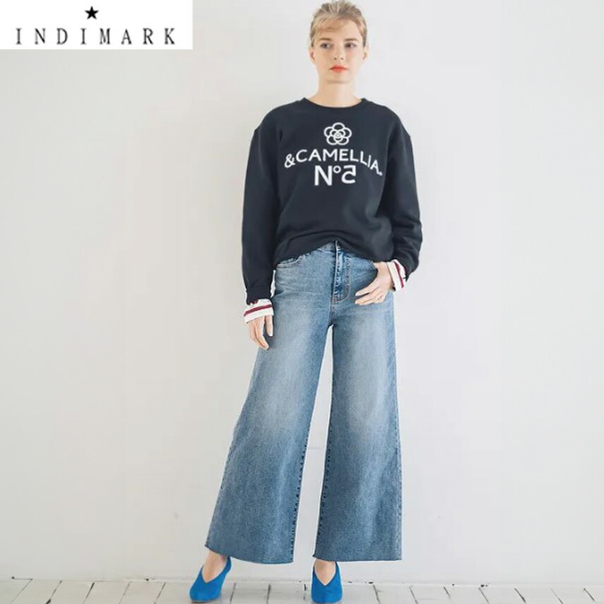 全品+10倍♪【最大47.5倍×マラソン限定クーポン】いよいよ入荷♪ショップ袋おまけ付 【INDIMARK インディマーク】ワイドカットデニム WJ087「神デニム」※サイズ交換OK【送料無料】正規品|selectshop PROLOGUE