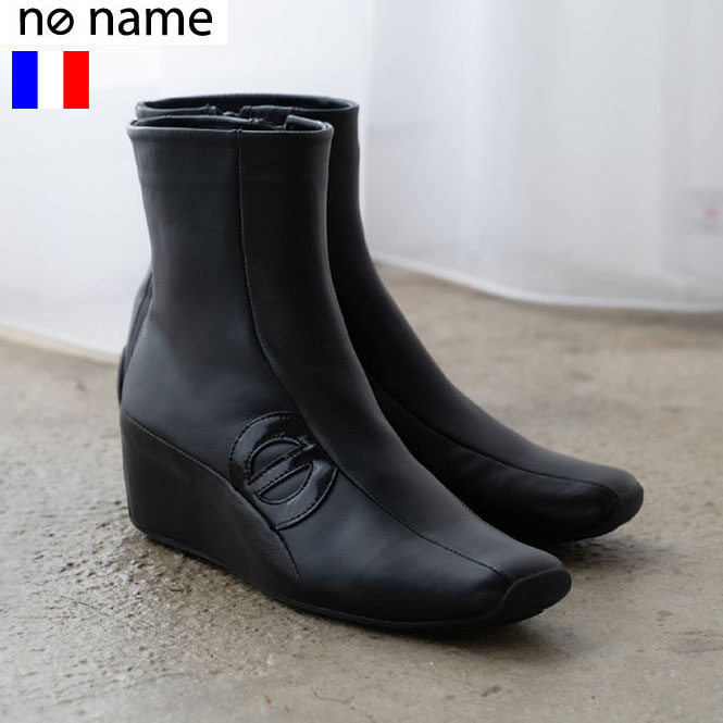 期間限定値下げ！【SALE★セール】【1000円ＯＦＦ】ショップ袋おまけ付【no name ノーネーム】サイドジップ オールレザーショートブーツ『MIKO BOOTS』【送料無料】正規品