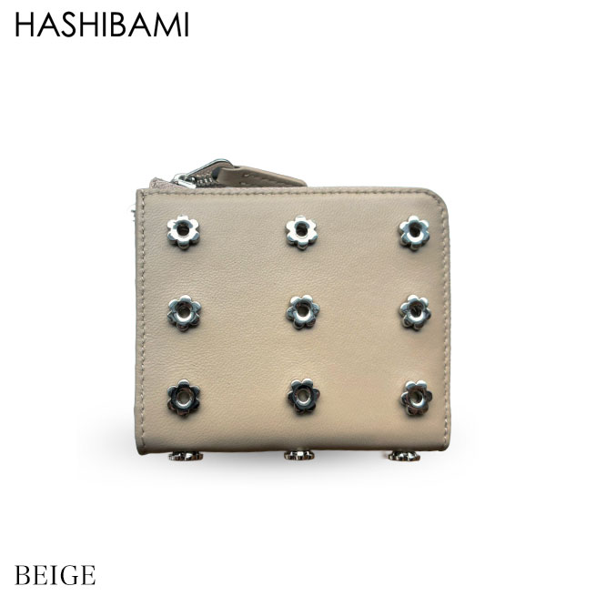 全品+10倍還元♪【最大47.5倍&times;マラソン限定クーポン】2026 初値下げ！【SALE★セール】【20%OFF】◇ショップ袋おまけ付【Hashibami ハシバミ】フラワーハトメハーフウォレット【送料無料】正規品 返品不可｜selectshop PROLOGUE