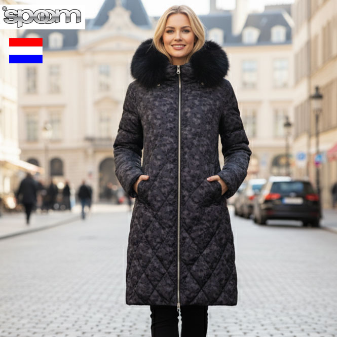 アーモワールカプリス　ファー付きロングダウンコート　美品　spoom Filomo（フィローモ） 【福袋対象】ダウンコート レディース 洗える