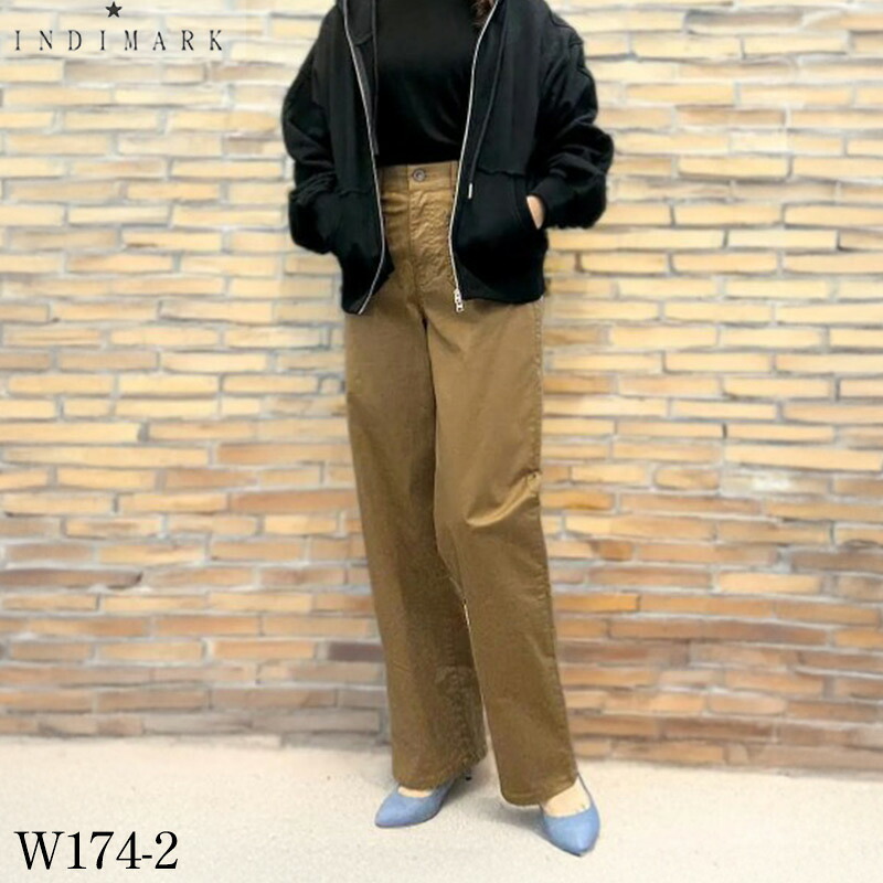 全品+10倍♪【最大47.5倍×マラソン限定クーポン】ショップ袋おまけ付 2026【INDIMARK インディマーク】アウトポケット ストレートパンツ キャメル W174-2「神デニム」※サイズ交換OK【送料無料】正規品|selectshop PROLOGUE