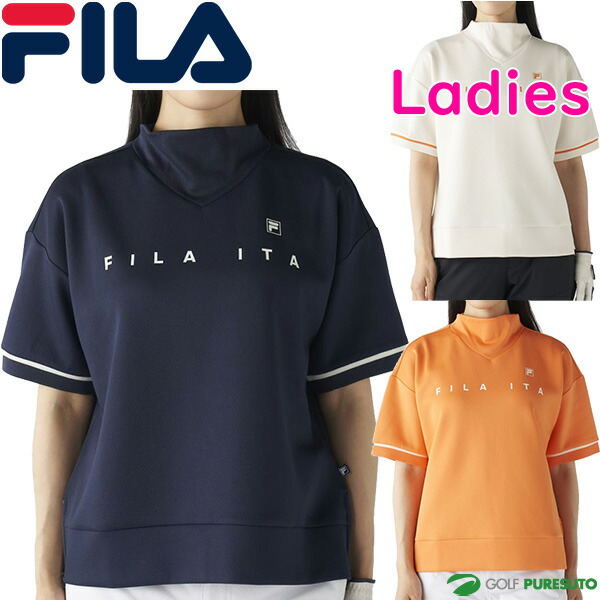 レディース フィラ ゴルフ 半袖 プルオーバー 795-600 ゴルフウェア 2025年秋冬モデル FILA GOLF 秋冬ウェア 795600 女性用 レイヤード トレーナー おしゃれ ブランド