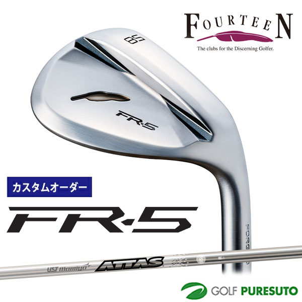 カスタムオーダー フォーティーン FR-5 ウェッジ パールサテン仕上げ ウェッジ ATTAS SPINWEDGE IP カーボンシャフト フォーティーンオリジナルグリップ FOURTEEN エフアールファイブ 【■Kag■】｜スポーツ　プレスト