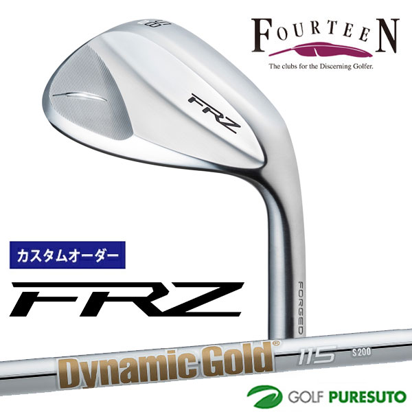カスタムオーダー フォーティーン FRZ ウェッジ パールサテン仕上げ ウェッジ Dynamic Gold 115 スチールシャフト フォーティーンオリジナルグリップ FOURTEEN エフアールゼット 【■Kag■】｜スポーツ　プレスト