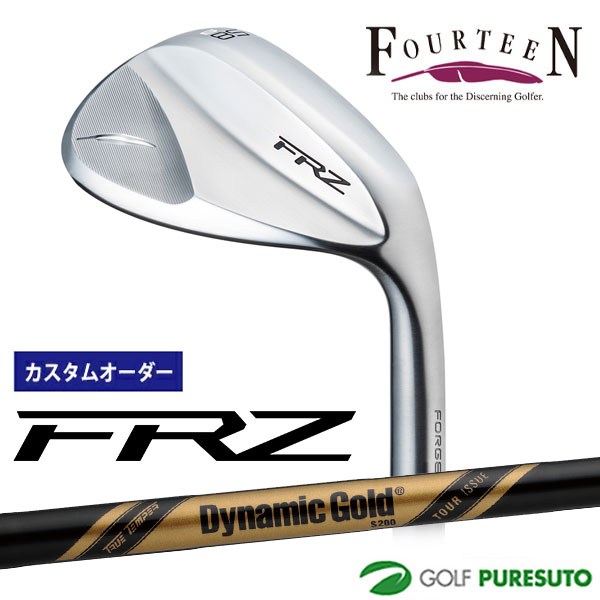カスタムオーダー フォーティーン FRZ ウェッジ パールサテン仕上げ ウェッジ Dynamic Gold TOUR ISSUE ONYX BLACK PCB スチールシャフト フォーティーンオリジナルグリップ FOURTEEN エフアールゼット 【■Kag■】