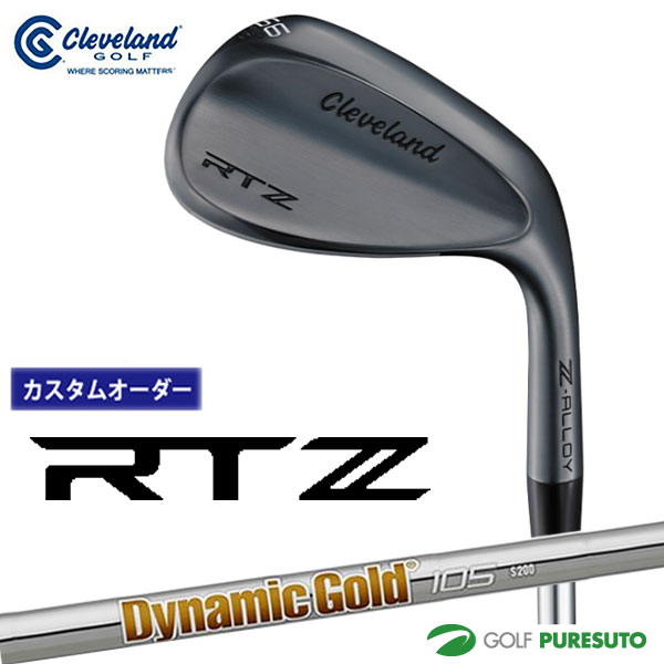 カスタムオーダー クリーブランド RTZ ブラックサテン ウェッジ Dynamic Gold 105 スチールシャフト 2025年モデル 日本仕様 日本正規品 cleveland アールティーゼット 【■DC■】