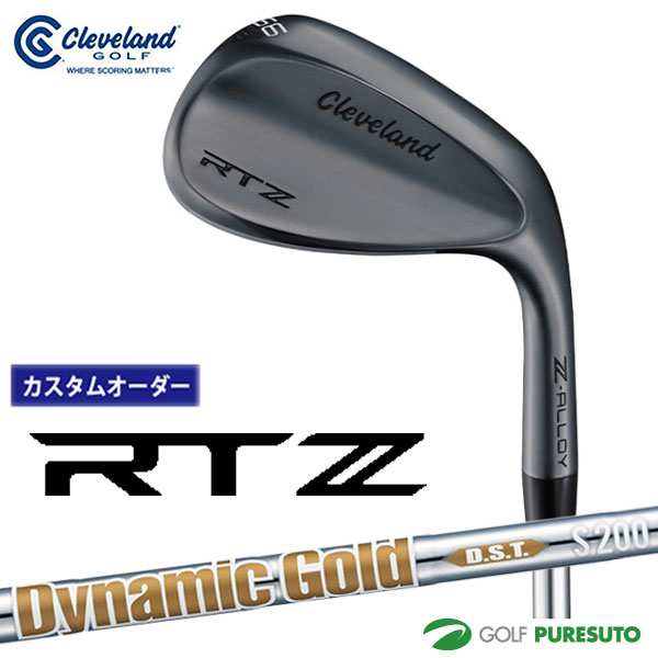 カスタムオーダー クリーブランド RTZ ブラックサテン ウェッジ Dynamic Gold DST スチールシャフト 2025年モデル 日本仕様 日本正規品 cleveland アールティーゼット 【■DC■】