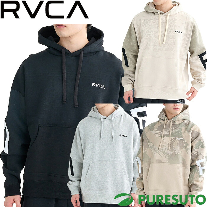 ルーカ RVCA 長袖 プルオーバー パーカー メンズ BF042015 バックサイドアーチ ルーカ HD カジュアル オーバーサイズシルエット 2025年秋冬モデル BACK SIDE ARCH RVCA HD 秋冬ウェア フード付き 起毛 おしゃれ ブランド