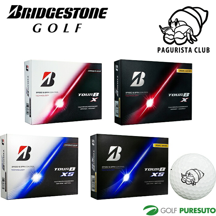 ブリヂストン ゴルフ ゴルフボール NEW TOUR B X TOUR B XS 1ダース 12球入 PAGURISTA CLUB LOGO 2026年モデル BRIDGESTONE GOLF ツアー ビー エックス エックスエス メンズ