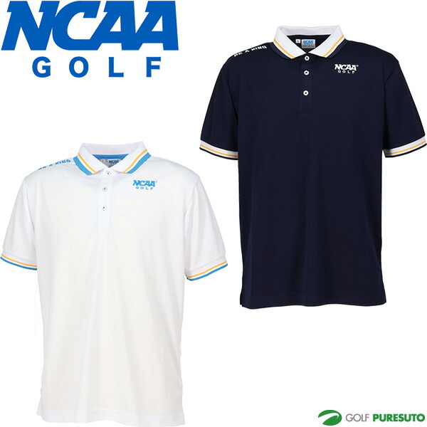楽天市場】NCAA GOLF 半袖 モックネックシャツ メンズ NG1012 ゴルフ