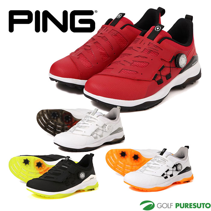 PING ピン ゴルフ ゴルフシューズ スパイスレス 23.5 ネイビー レッド PING ピン ゴルフ ゴルフシューズ スパイスレス 23.5 ネイビー