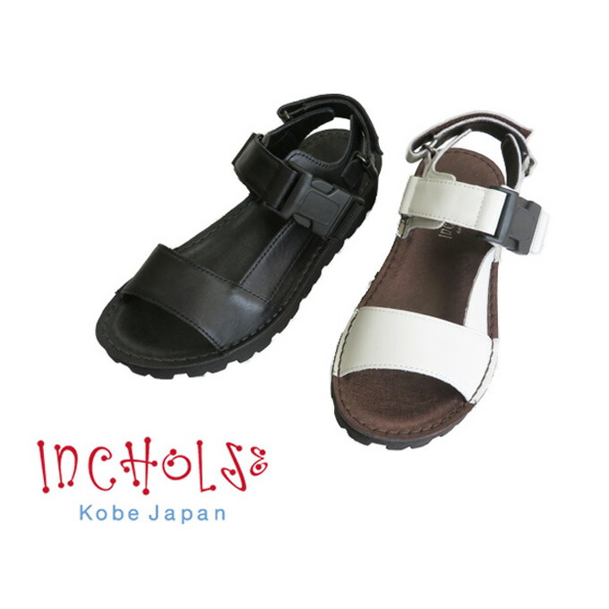 【INCHOLJE-インコルジェ-】スポーツタンクソールサンダル☆No.1000☆本革☆日本製 40代 50代 60代 10,419円