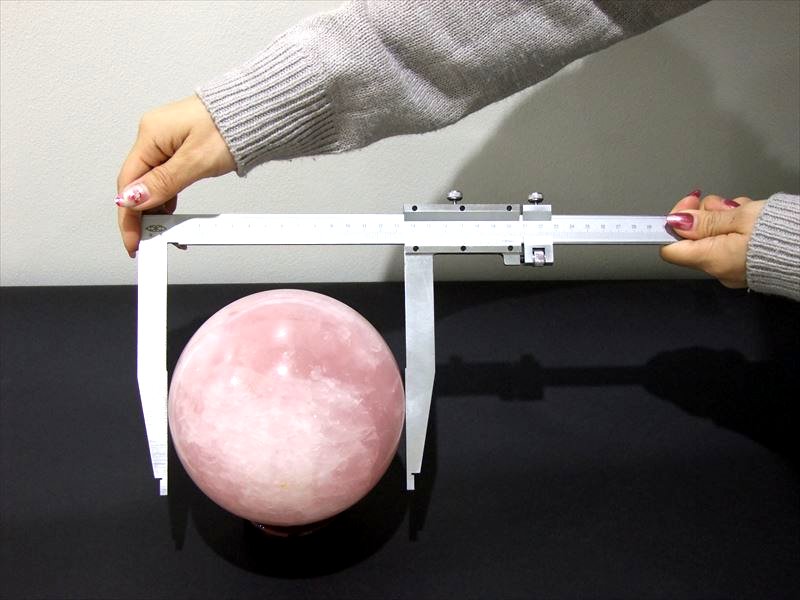 全国の石屋さん必見 直径30cmまで測定可能 【ステンレス製 特大アナログ ノギス】300mm 特大の丸玉や原石のサイズ計測に シンプル&簡単【ステンレス製】inmy