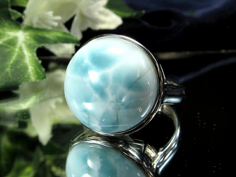 天然石 ラリマー シルバー925 大ぶり リング 指輪 ドミニカ 貴重美品 楽天市場】カリブ海の宝石ラリマーのシルバーリング ＊ ラリマー