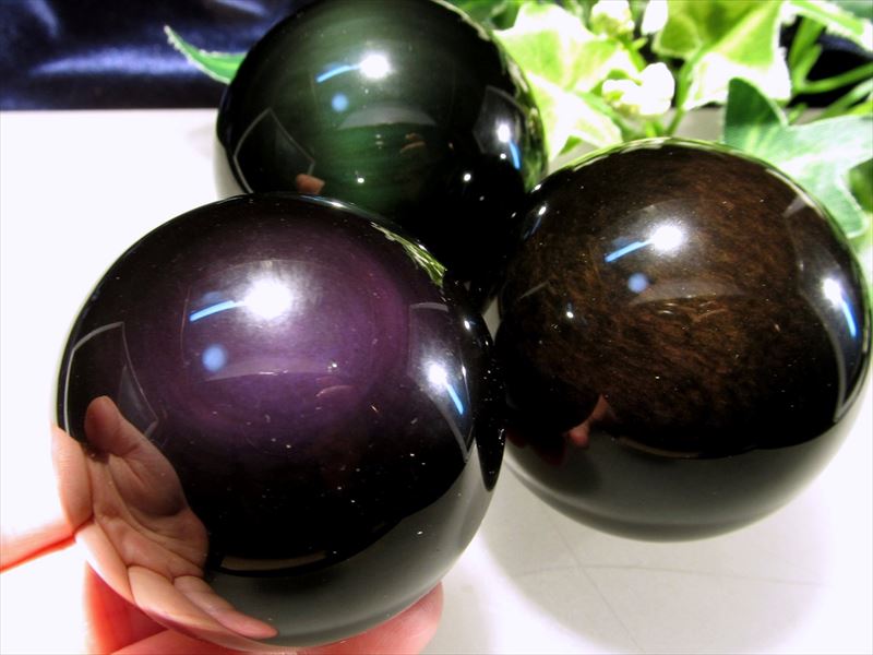 楽天市場】レインボーオブシディアン タンブル メキシコ産 天然石