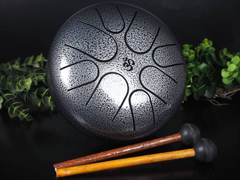 ヒーリング・瞑想ドラム赤い円形の和楽器 約30cm ヒーリング・瞑想ドラム赤い形の和楽器 約30cm