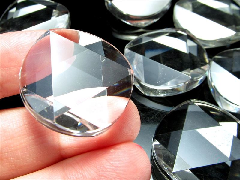 水晶　ブリリアントカット　ダイヤモンド 水晶 ブリリアントカット ダイヤモンド