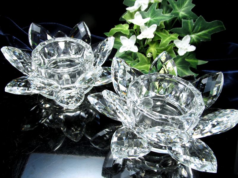 瑠璃工房LIULIGONGFANG ガラス工芸品 置物 LOTUS FLOWER 琉璃工房 瑠璃工房