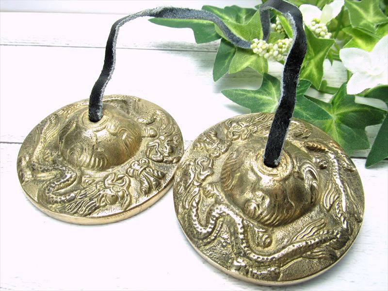 楽天市場】ティンシャ 6．8cm 各 ドラゴン、八吉祥（アシュタマン