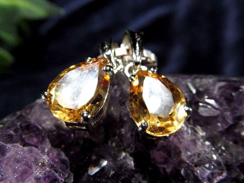 楽天市場】【数量限定】【希少】シトリン キューブ ペンダントトップ