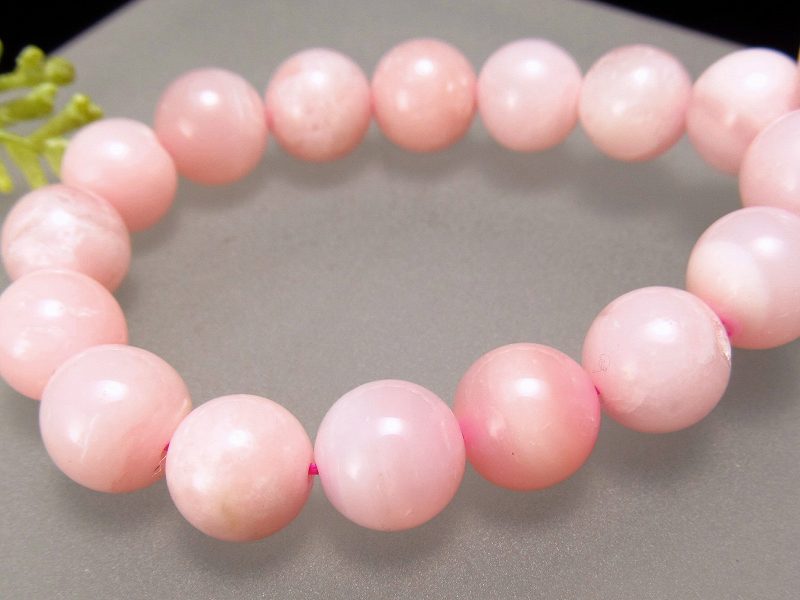 Sin 4a ピンク オパール 蛋白石 ブレスレット 8mm 8 5mm 23珠 明るく濃いピンク色 愛と神秘の石 一点もの オーストラリア産 Fmcholollan Org Mx