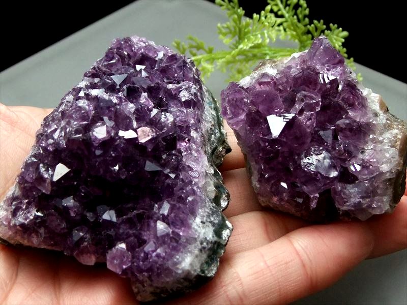 楽天市場】○4A【アメジスト クラスター フラットタイプ】重さ約180g