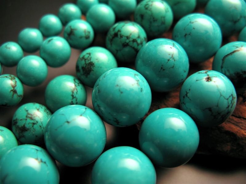 天然 中国産 グリーンターコイズ 12mm強 Turquoise トルコ石 - 通販