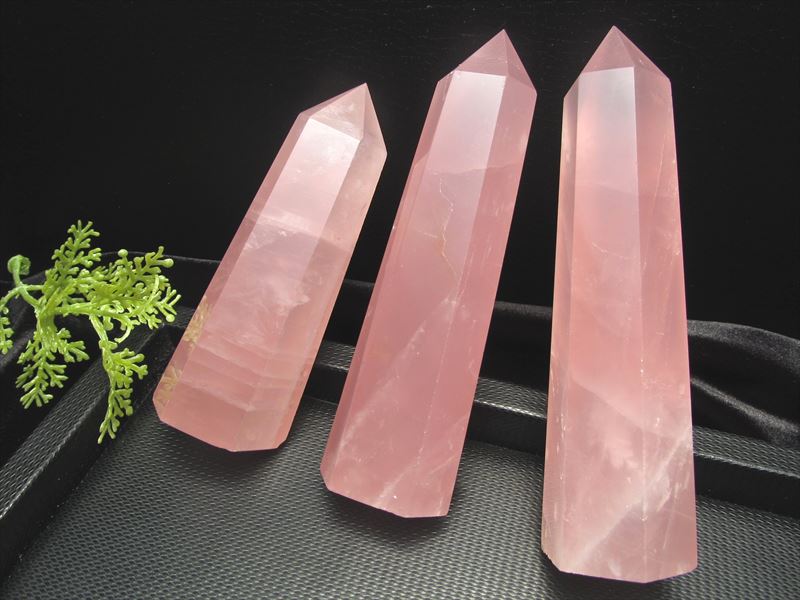 楽天市場】【ディープローズクォーツ ポイント(六角柱)】重さ90g-100g