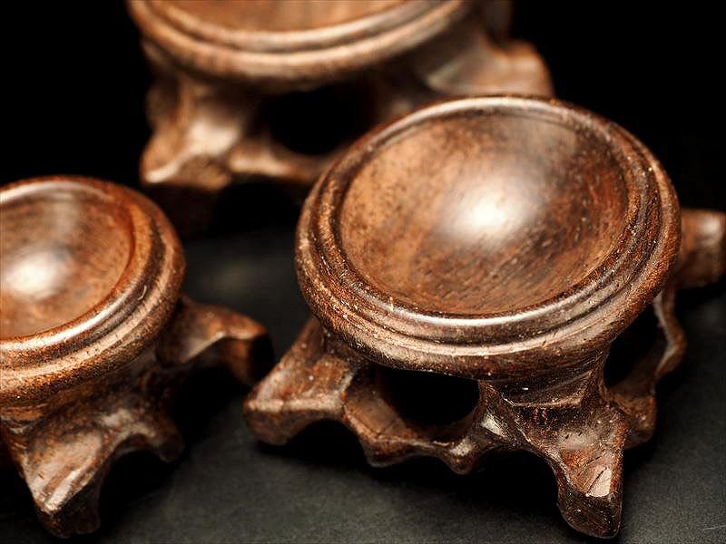 楽天市場】○Sサイズ【丸玉用 木製台座 ブラウンカラー】円部分直径約