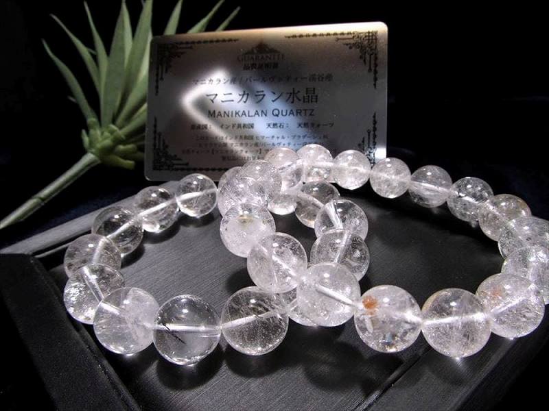 [ブリザードタイプ] 天然石 ヒマラヤ マニカラン水晶 10mmブレスレット ブリザードタイプ] 天然石 ヒマラヤ マニカラン水晶 10mm