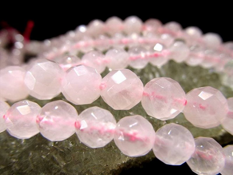楽天市場】○【激安宣言】64面カット【約12mm珠 ローズクォーツ (紅