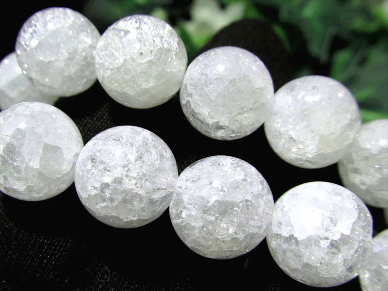 楽天市場】クラック水晶(レインボー水晶)【10mm珠連売り：一連約39cm